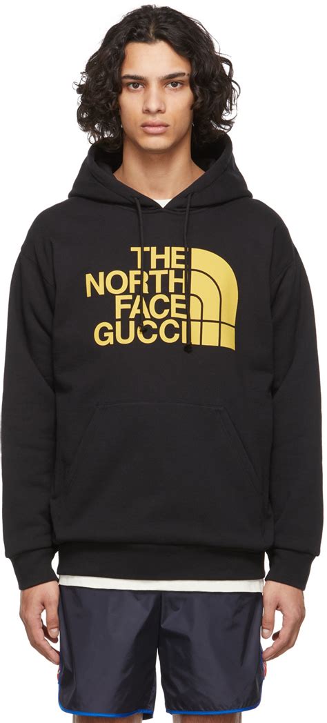 the north face gucci hoodie black